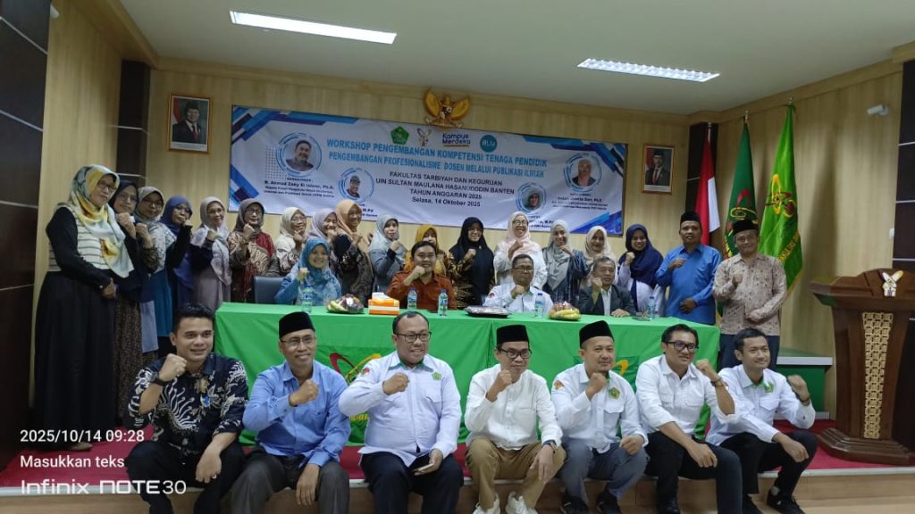 Workshop Pengembangan Kompetensi Tenaga Pendidik FTK UIN Banten Dorong Profesionalisme Dosen melalui Publikasi Ilmiah Workshop Pengembangan Kompetensi Tenaga Pendidik FTK UIN Banten Dorong Profesionalisme Dosen melalui Publikasi Ilmiah